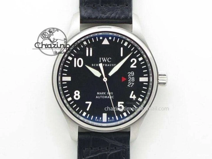 MIROTIME 0326 Efficient Mark XVIII Le Petit Prince IW327001 SS MKS 1:1 Best Edition White Dial On Leather Strap MIYOTA9015 V 7220